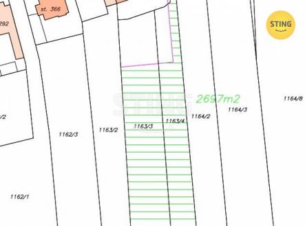 Prodej pozemku, zahrada, 2 697 m²