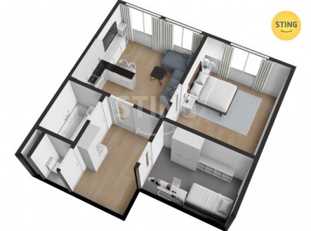 Prodej bytu, 2+1, 66 m²