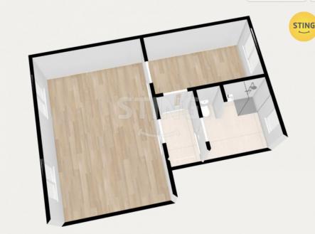 Pronájem kanceláře, 54 m²