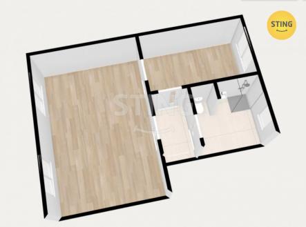 Pronájem kanceláře, 54 m²