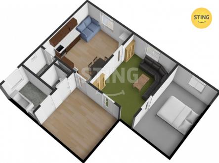 Prodej bytu, 2+1, 69 m²