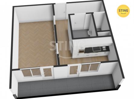 Prodej bytu, 1+1, 42 m²