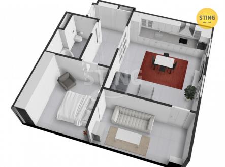 Prodej bytu, 3+kk, 64 m²