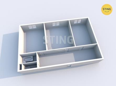 Pronájem bytu, 2+1, 60 m²