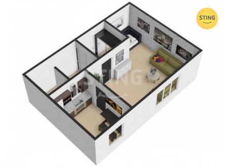 Pronájem bytu, 1+1, 31 m²