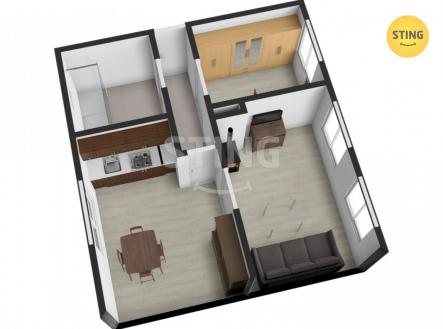 Prodej bytu, 3+kk, 57 m²