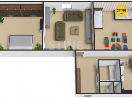 Prodej bytu, 3+1, 56 m²