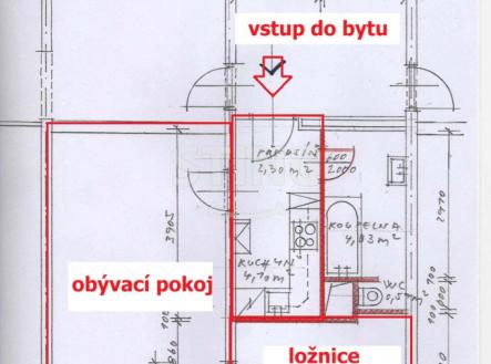 Pronájem bytu, 1+1, 39 m²
