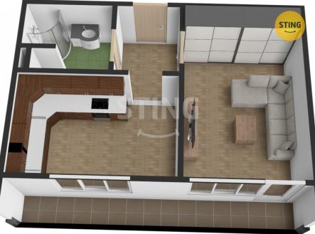 Prodej bytu, 1+1, 45 m²