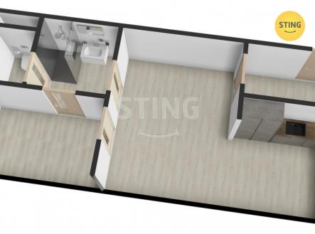 Prodej bytu, 2+kk, 47 m²