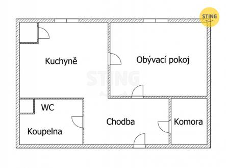 Pronájem bytu, 1+1, 38 m²