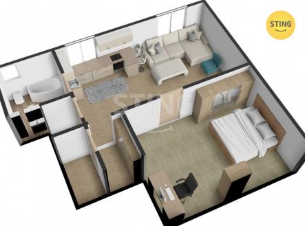 Prodej bytu, 2+kk, 51 m²