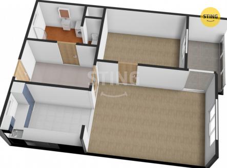 Prodej bytu, 2+kk, 54 m²