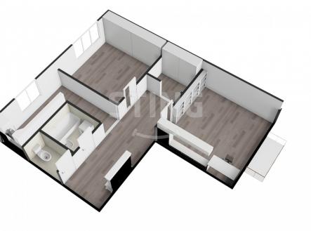 Pronájem bytu, 2+1, 54 m²