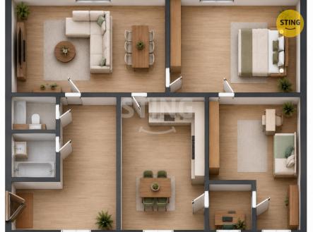 Prodej bytu, 3+1, 82 m²