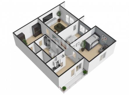 Prodej bytu, 3+1, 64 m²