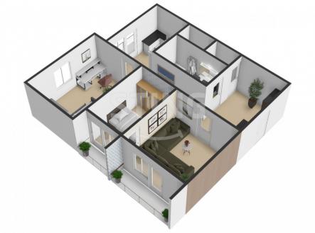 Prodej bytu, 3+1, 64 m²