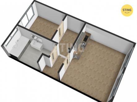 Prodej bytu, 2+kk, 49 m²