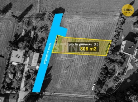 Prodej stavebního pozemku 806 m2, Ropice