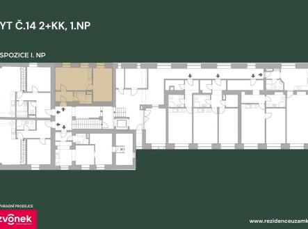 Prodej bytu, 2+kk, 41 m²