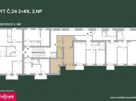 Prodej bytu, 2+kk, 60 m²