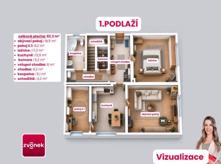 Prodej domu/vily, 166 m²