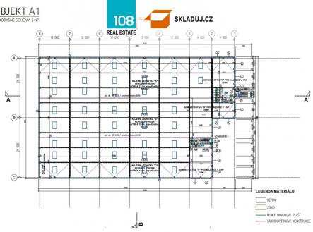 Pronájem - komerční objekt, sklad, 1 300 m²