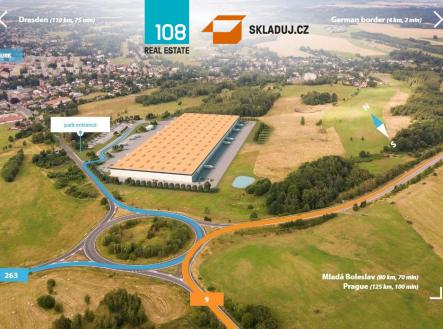 Pronájem - komerční objekt, sklad, 40 898 m²