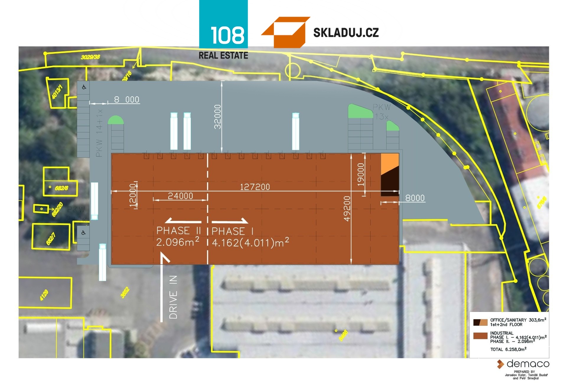 Industrial park Kolín, pronájem skladových prostor