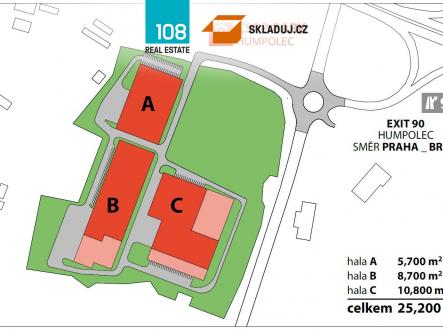 Pronájem komerčního objektu, sklad, 10 800 m²