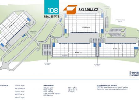 Pronájem - komerční objekt, sklad, 5 000 m²