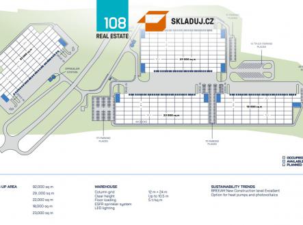 Pronájem - komerční objekt, sklad, 18 000 m²