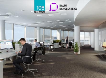 Pronájem kanceláře, 387 m²