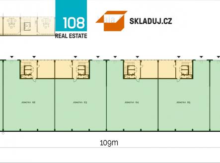 Pronájem komerčního objektu, sklad, 1 713 m²
