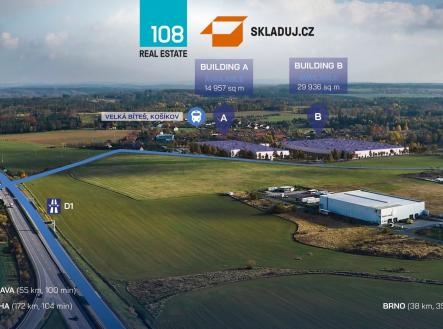 Pronájem komerčního objektu, sklad, 18 000 m²