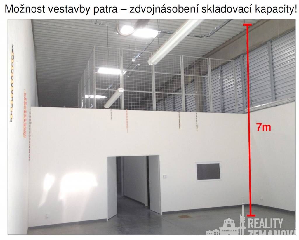 C 2.27, Obchodně-skladová hala,  178 m2 v přízemí a vestavěné patro 97 m2, Tiskařská, P-10