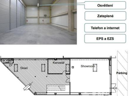 Pronájem - skladovací prostor, 275 m²