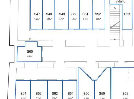 sklep S61, výměra 6,61 m2