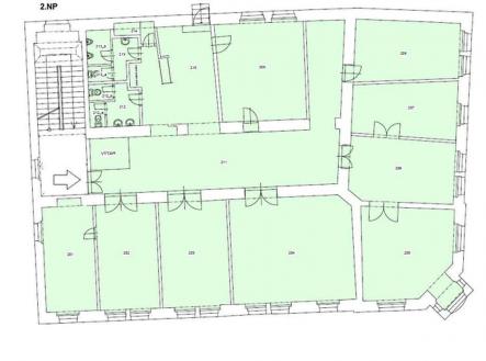 Pronájem kanceláře, 325 m²