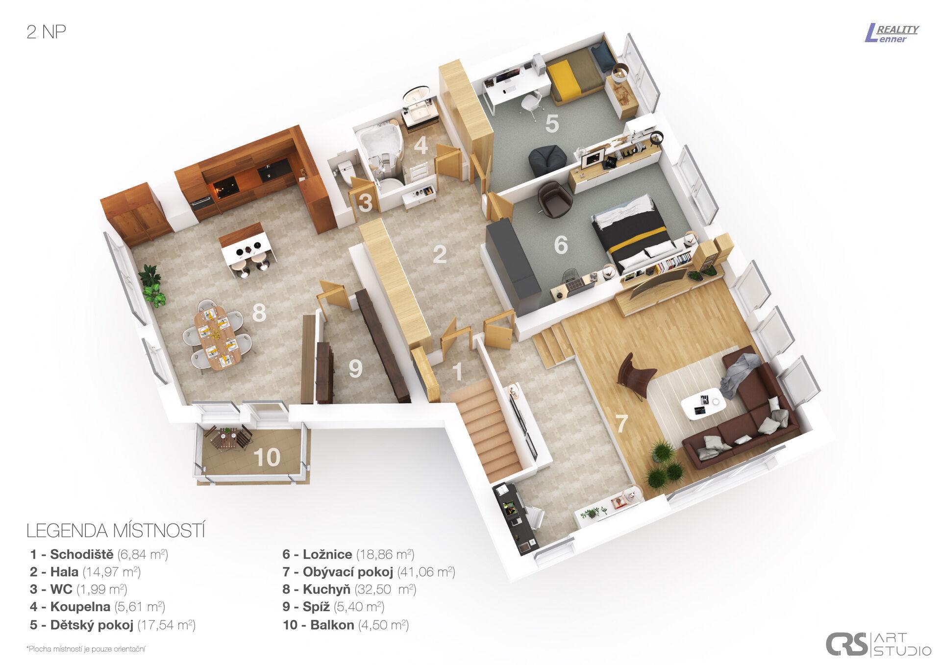 Vícegenerační byt. dům 4+kk, 1+kk, komerční prostory, vše na pozemku 554 m2.