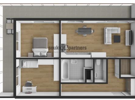 Prodej bytu, 3+kk, 106 m²