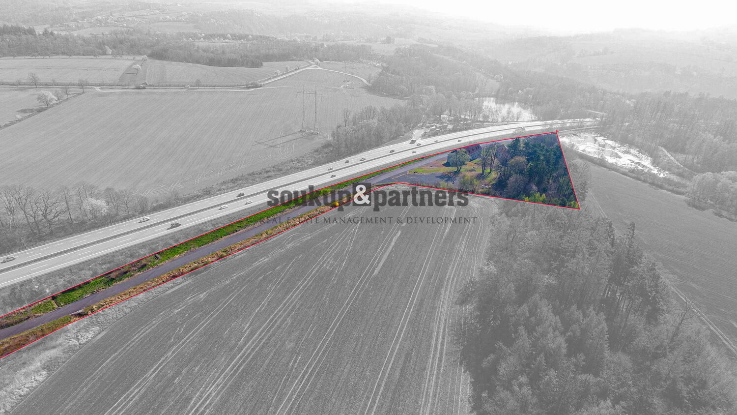 Komerční areál 19.144 m2, Divišov - Šternov, okr. Benešov