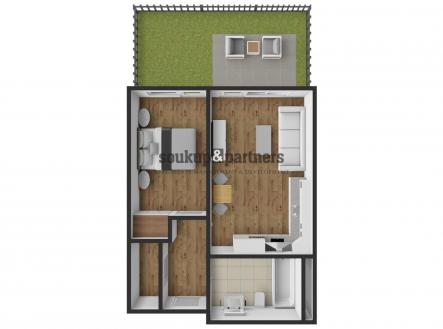 Prodej bytu, 2+kk, 63 m²