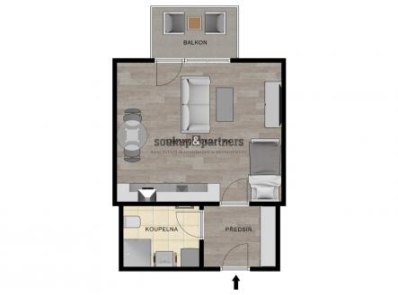 Prodej bytu, 1+kk, 33 m²