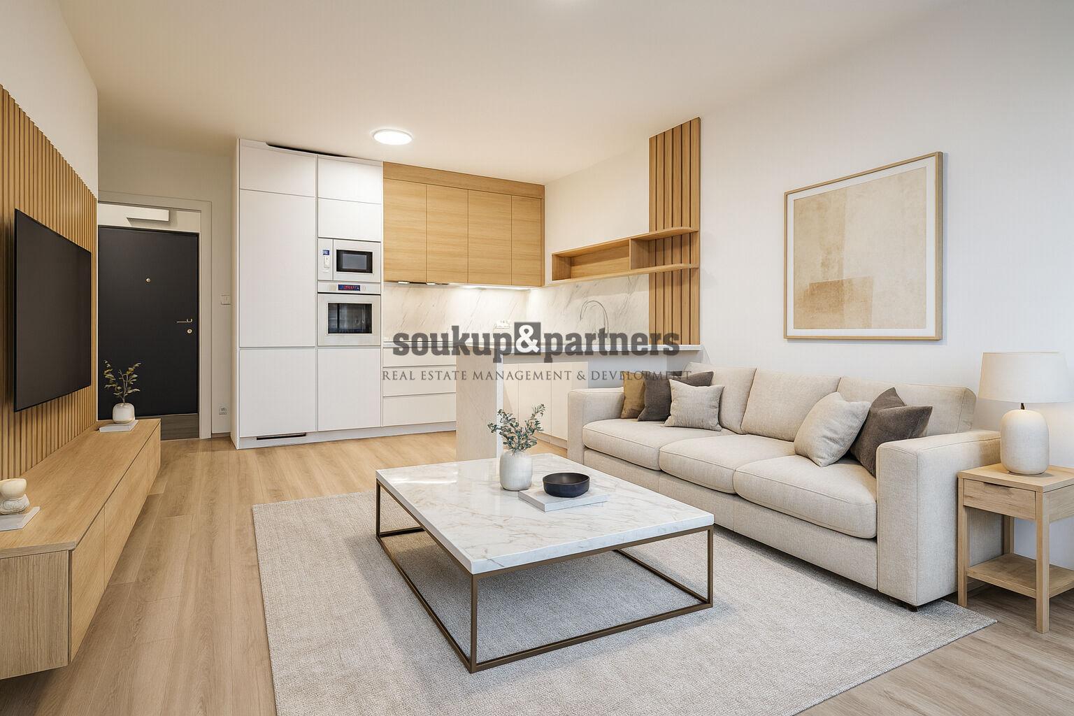 Prodej bytu 2+kk + Lodžie + gar. stání + sklep, 59 m²,  Rezidence U Šárky