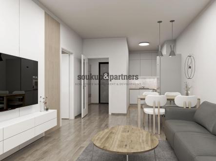 Prodej bytu, 2+kk, 53 m²