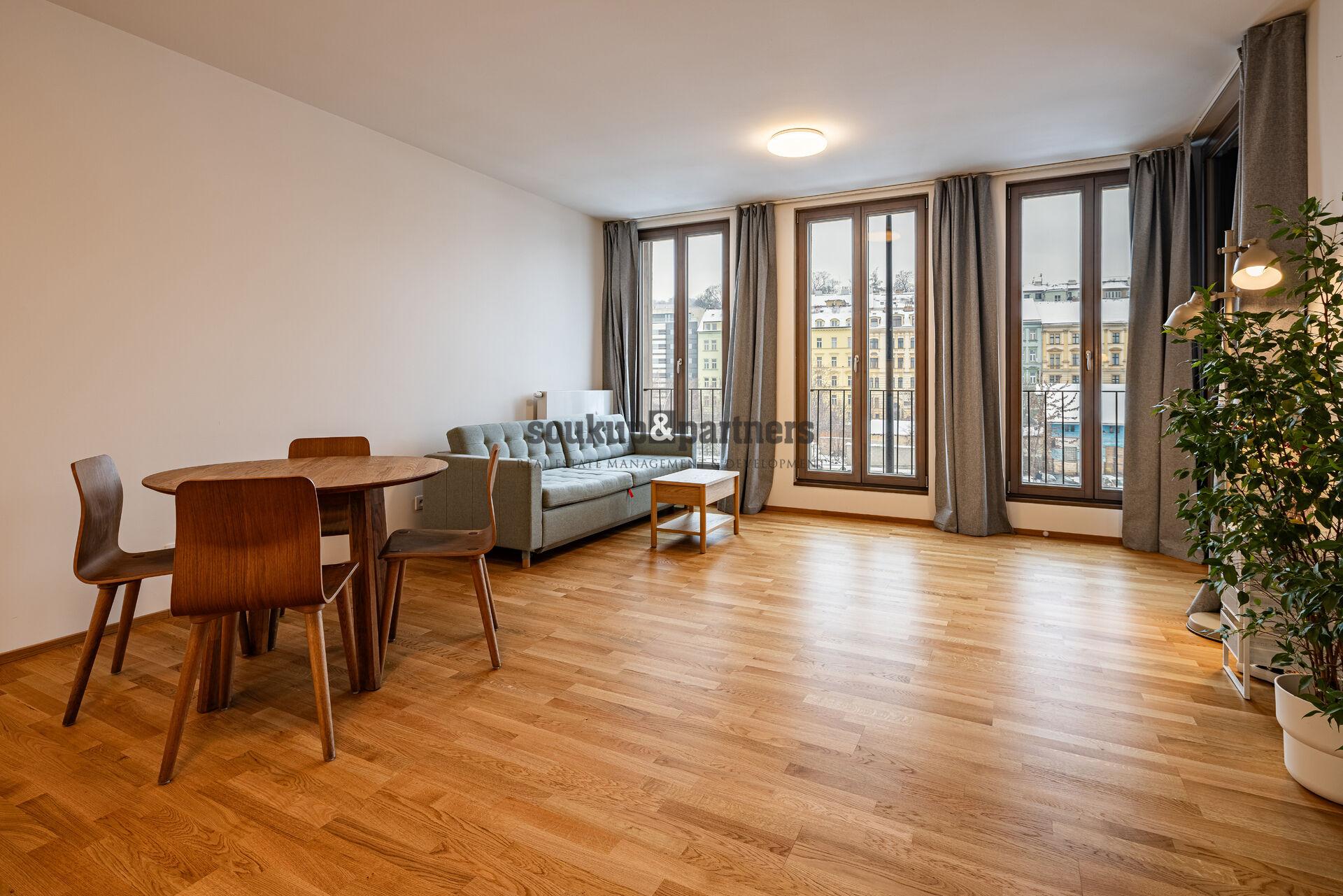 Prodej moderního bytu 2+kk s lodžií, 59 m², novostavba 2024 | Praha 5 - Smíchov