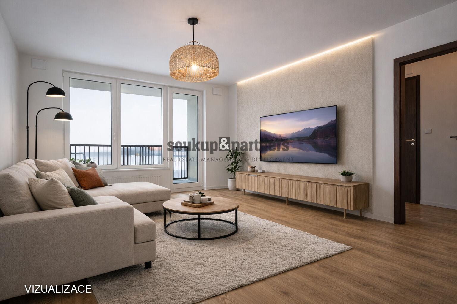 Prodej bytu 2+kk + Lodžie, 58 m²,  Rezidence U Šárky