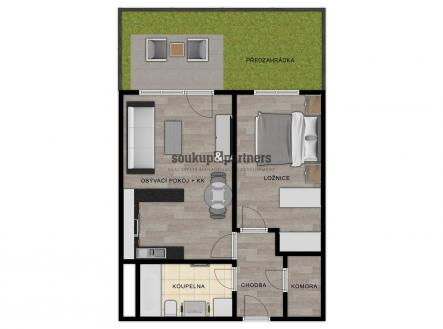 Prodej bytu, 2+kk, 64 m²