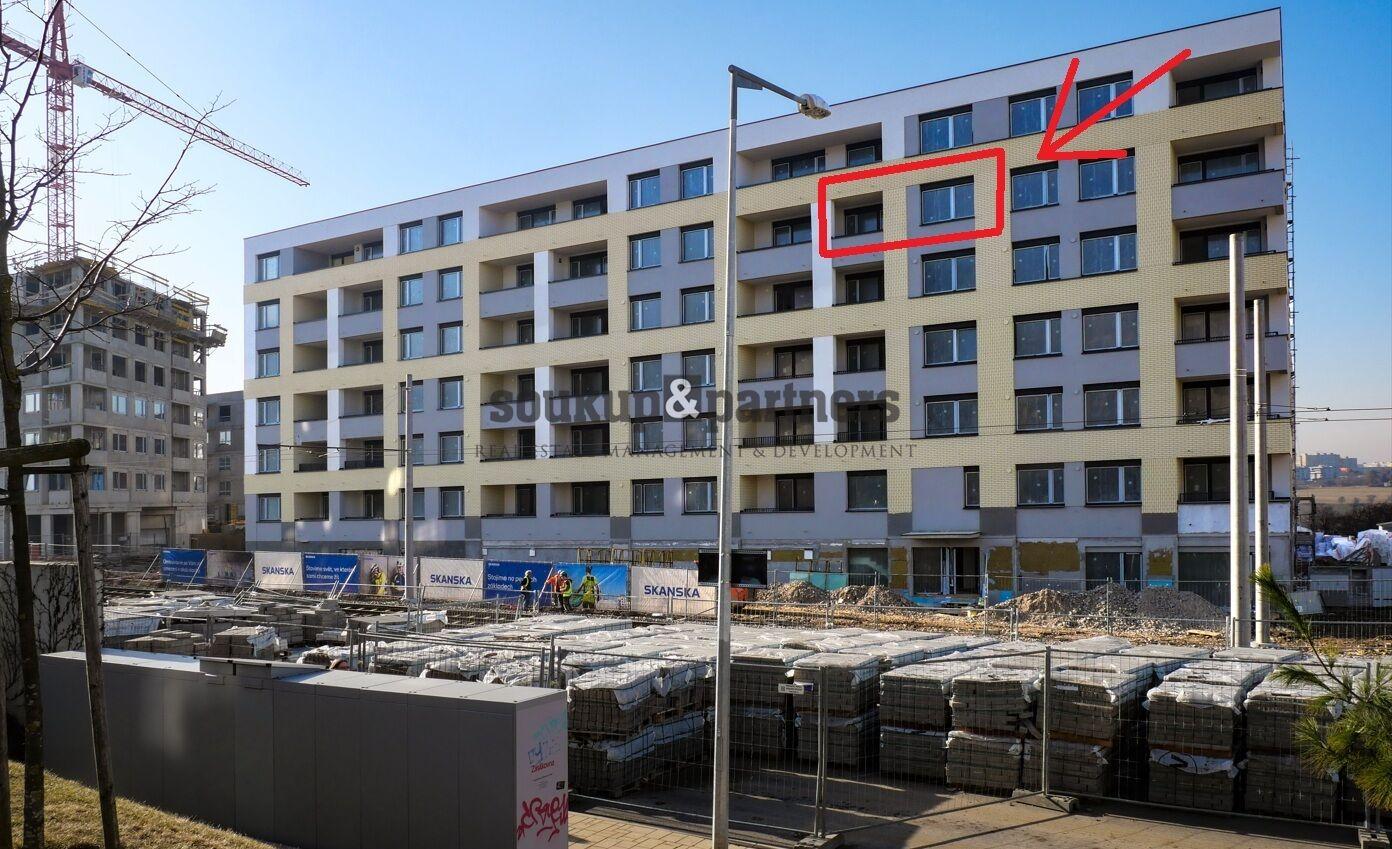 Nový družstevní byt 1+kk/ Lodžie - 38 m2, Kolaudace 6/2026, projekt Kaskády Barrandov.